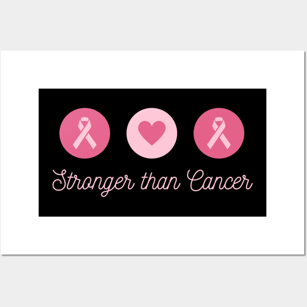 Stronger than cancer Wall Art by bumblethebee